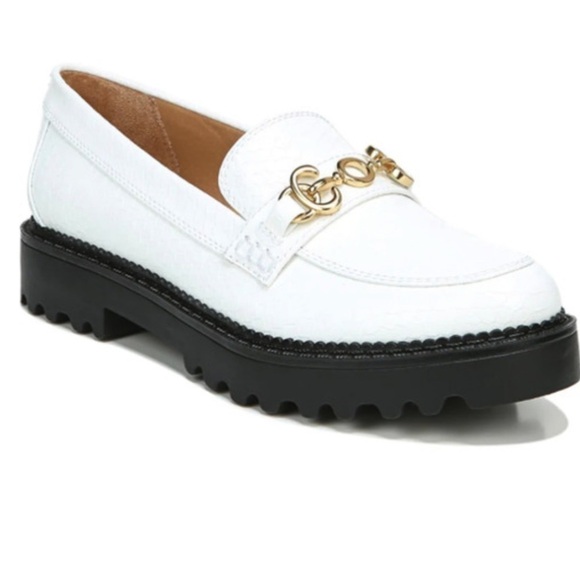 Circus NY by Sam Edelman White Faux Alligator embossed “Deana” Loafer, 9 - Picture 1 of 12